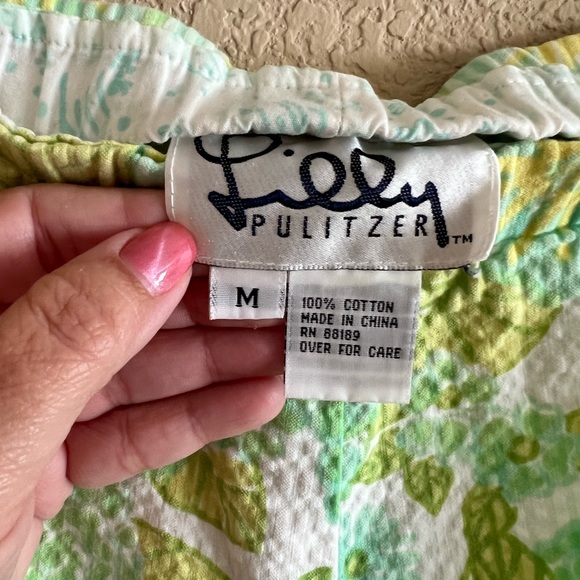 Lilly Pulitzer white label seersucker pants size medium - Picture 3 of 3